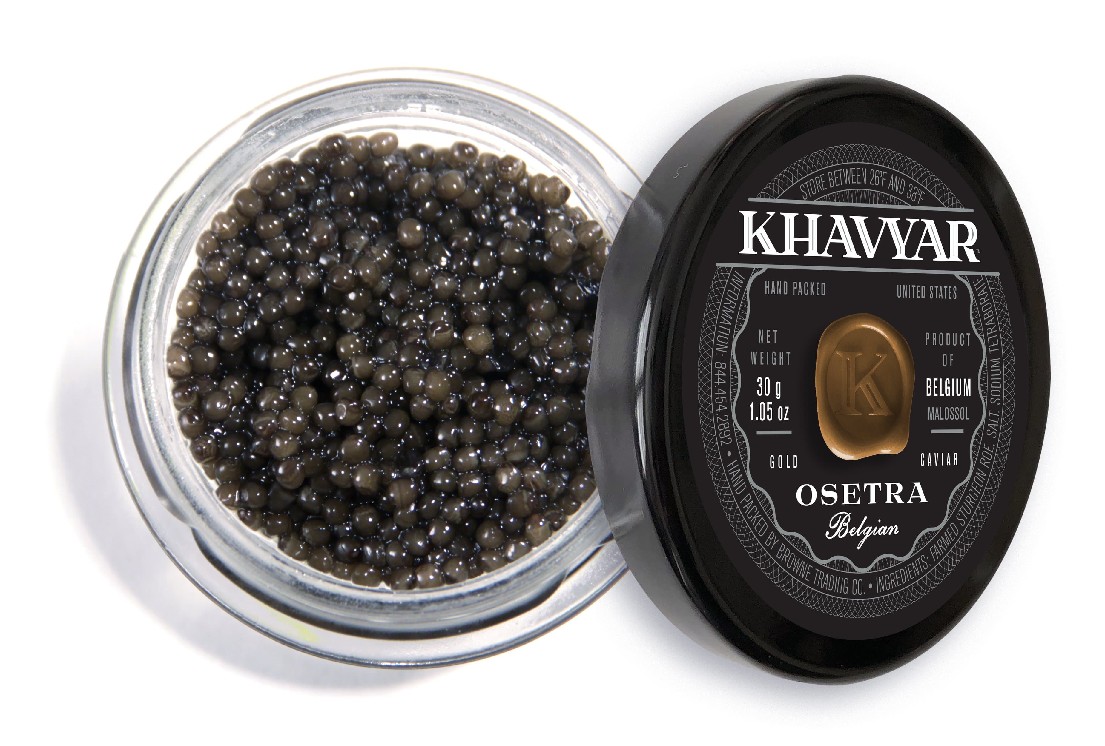 KHAVYAR Osetra Sturgeon Belgian Caviar